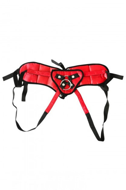 SPORTSHEETS - CORSET CON LIGUERO DE ENCAJE ROJO Y SATÉN EN TALLA GRANDE