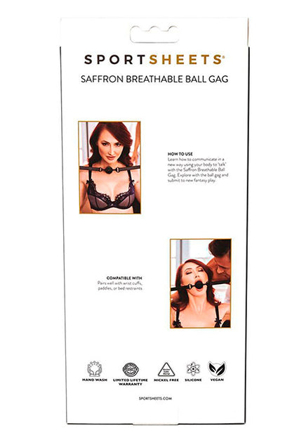 SPORTSHEETS - SAFFRON BREATHABLE BALL GAG