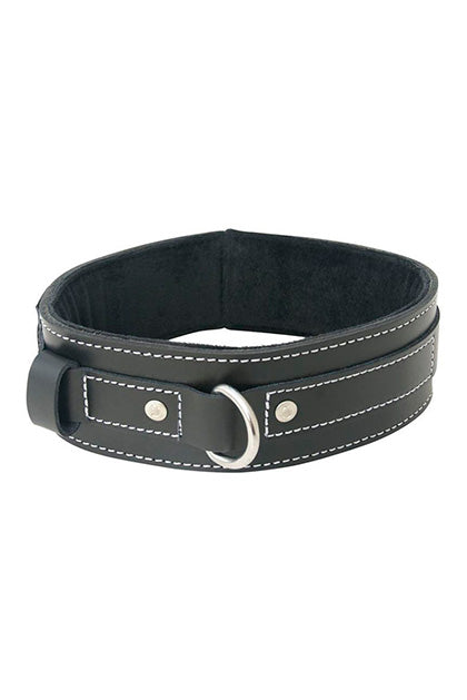 Lined Leather Collar