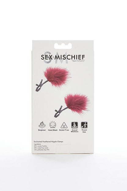 SEX & MISCHIEF - ENCHANTED FEATHER NIPPLE CLAMPS