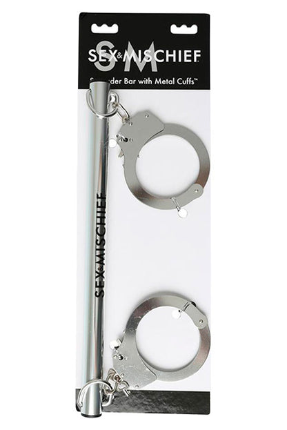 SEX & MISCHIEF - SPREADER BAR WITH METAL CUFFS
