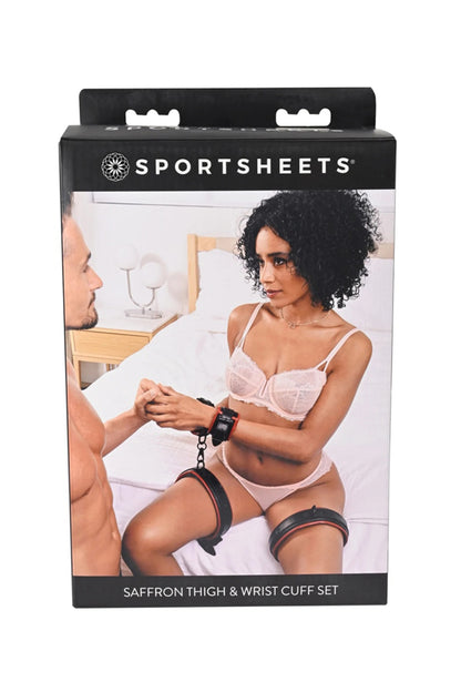 Saffron Thigh & Wrist Cuff Set