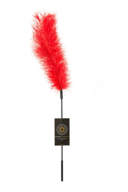 SPORTSHEETS - OSTRICH TICKLER - RED