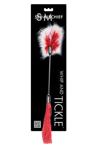 SEX & MISCHIEF - WHIP & TICKLE: RED AND WHITE