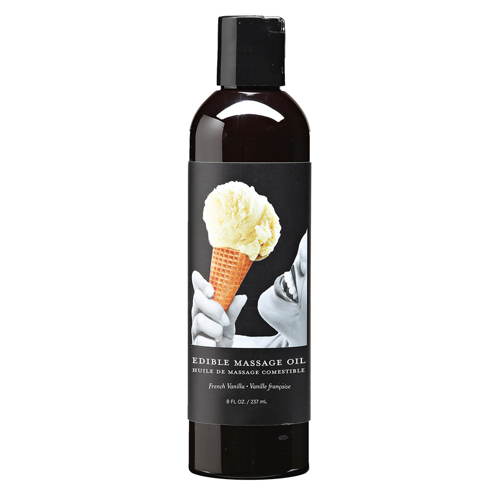 CUERPO TERRENAL - ACEITE DE MASAJE COMESTIBLE VAINILLA 8OZ
