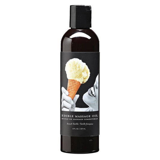 EARTHLY BODY EDIBLE MASSAGE OIL VANILLA 8OZ