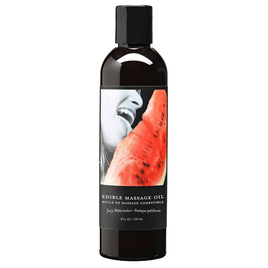 EARTHLY BODY - EDIBLE MASSAGE OIL JUICY WATERMELON 8OZ