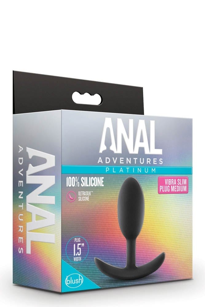 BLUSH - ANAL ADVENTURES VIBRA SLIM PLUG - MEDIUM