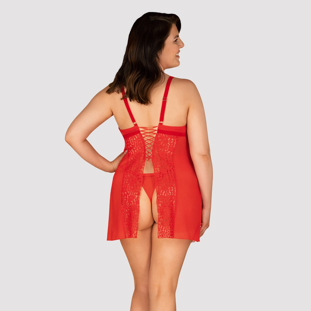 OBSESSIVE - BLOSSMINA CHEMISE & THONG