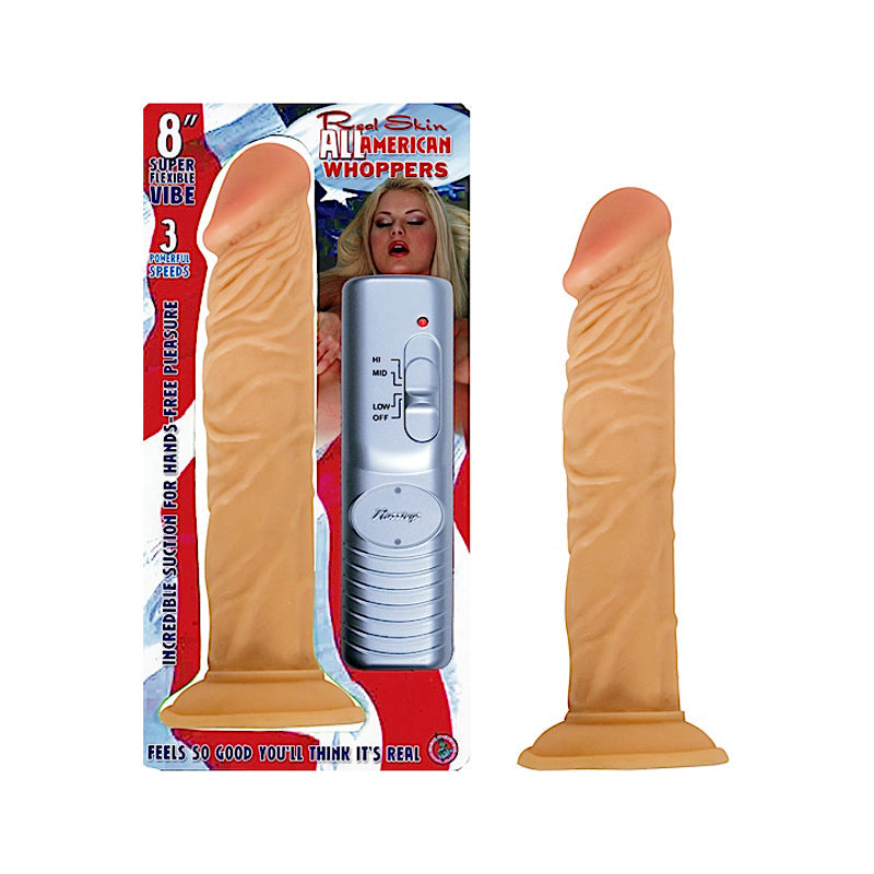 ALL AMERICAN WHOPPERS 8IN. VIBRATING DONG