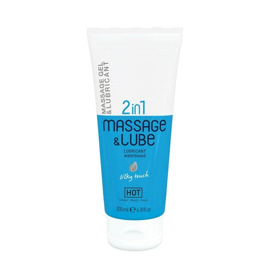 HOT - HOT MASSAGE & GLIDE GEL 2IN1 SILKY TOUCH  200 ML