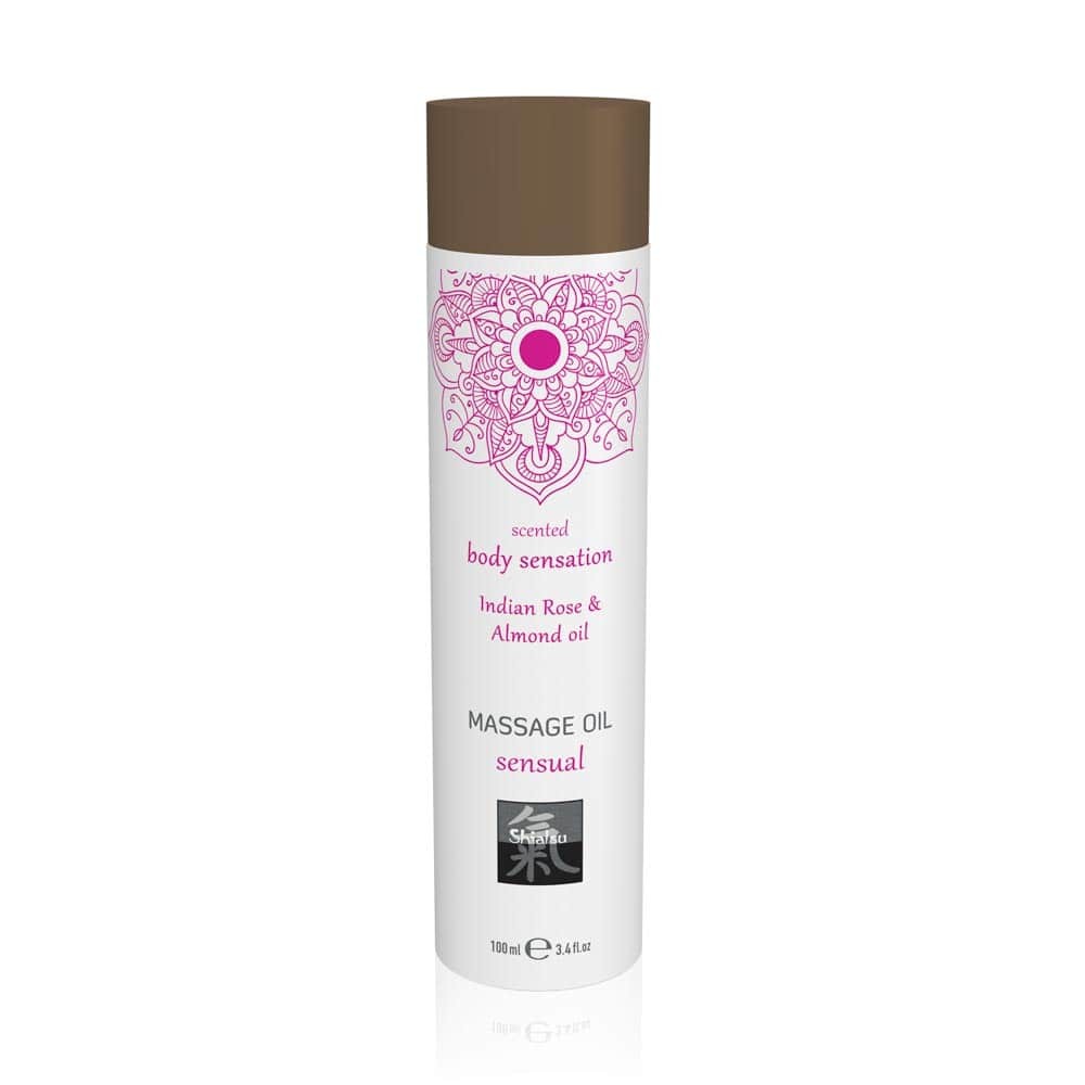 SHIATSU - MASSAGE OIL SENSUAL - INDIAN ROSE & ALMOND OIL 100ML