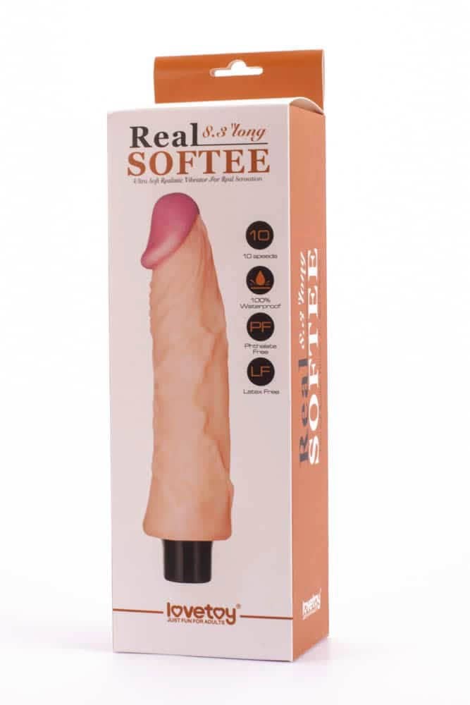 LOVETOY - 8.3" REAL SOFTEE VIBRATING DILDO  3