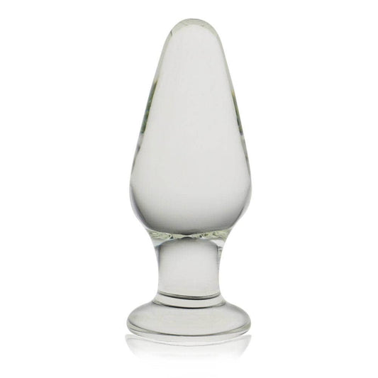 LOVETOY - GLASS ROMANCE ANAL PLUG CLEAR