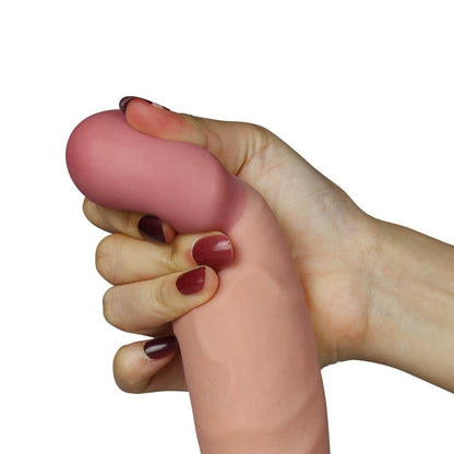 LOVETOY - 9" THE ULTRA SOFT DUDE - VIBRATING FLESH