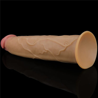 LOVETOY - 9.0'' DUAL LAYERED PLATINUM SILICONE ROTATOR