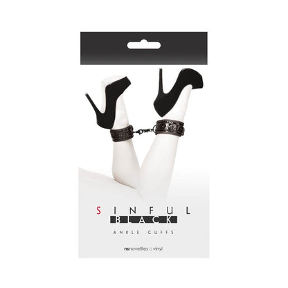 NS TOYS - SINFUL ANKLE CUFFS BLACK