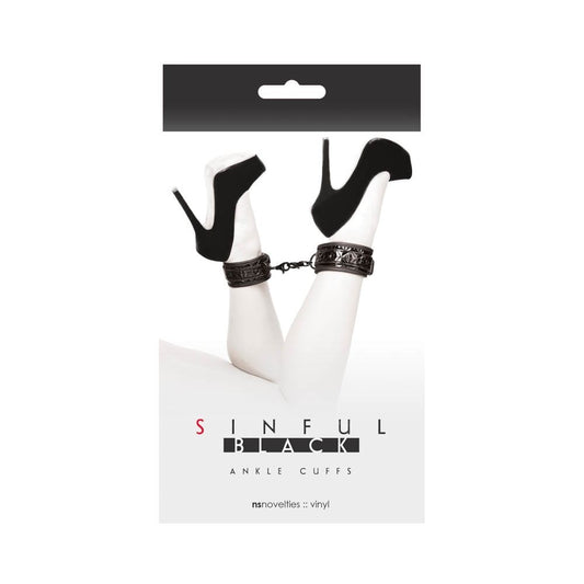 NS TOYS - SINFUL ANKLE CUFFS BLACK