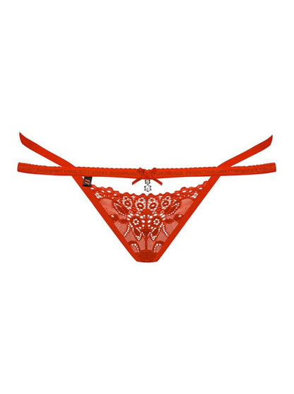 OBSESSIVE - 838-THO-3 THONG RED  S/M