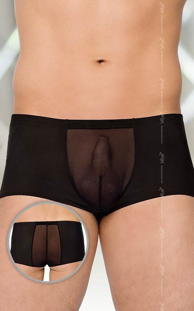SOFTLINE - SHORTS 4505 - BLACK {} M/L