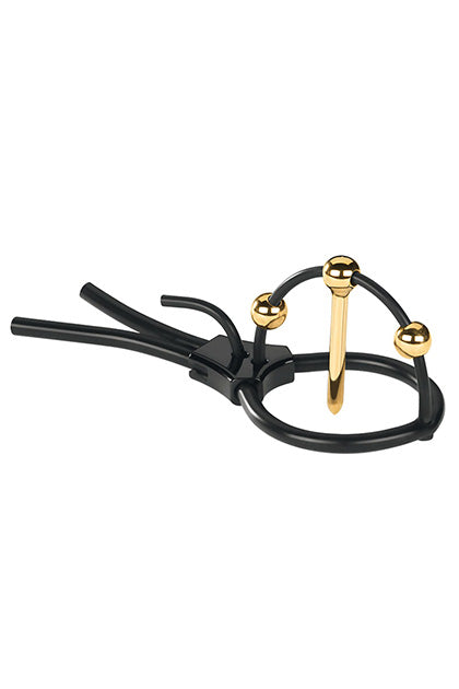 MYSTIM PLUNGING PETE - CORONA STRAP WITH URETHRAL SOUND
