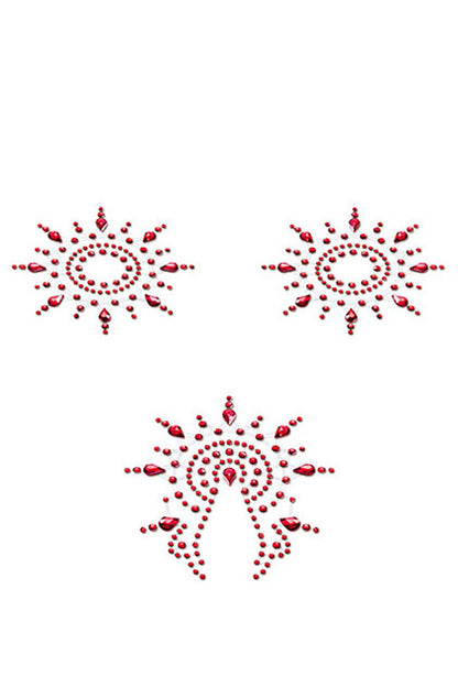 PETITS JOUJOUX - GLORIA - RED - SET OF 3