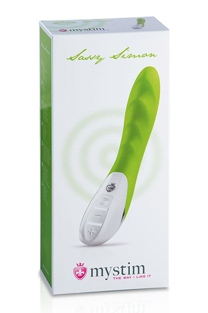 MYSTIM SASSY SIMON VIBRATOR, LUSTY LIME