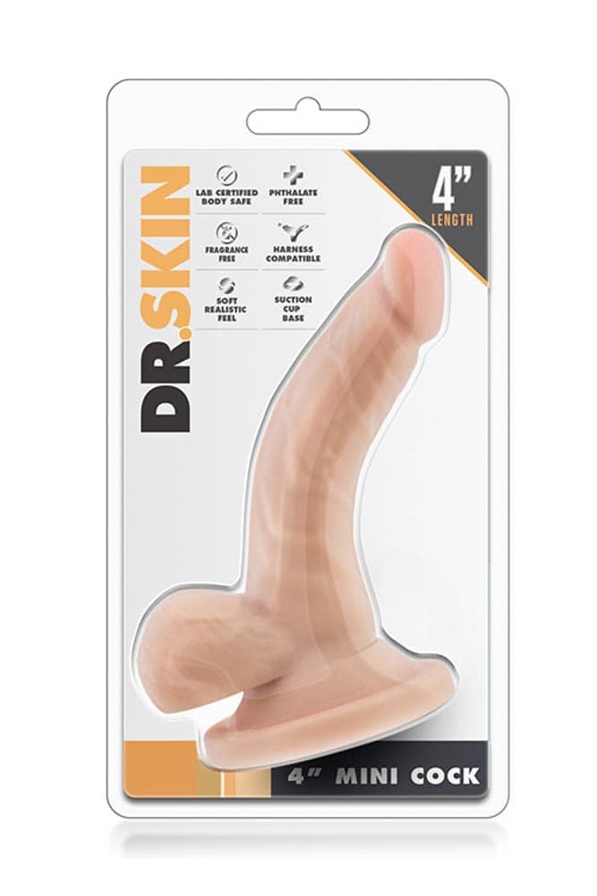 BLUSH - DR. SKIN 4 INCH MINI COCK BEIGE