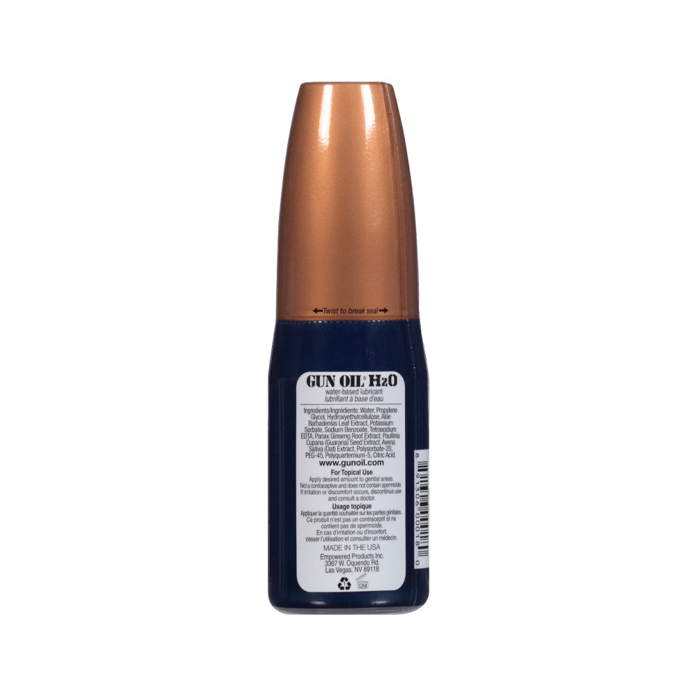 GUN OIL - H2O WATER-BASED LUBRICANT 4 OZ.