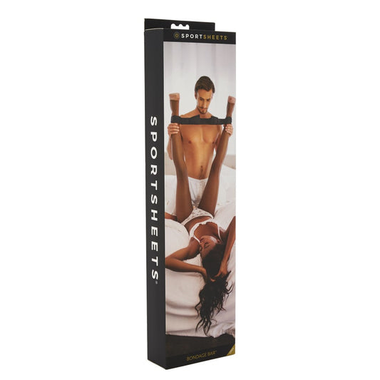 SPORTSHEETS ADJUSTABLE BONDAGE BAR BLACK