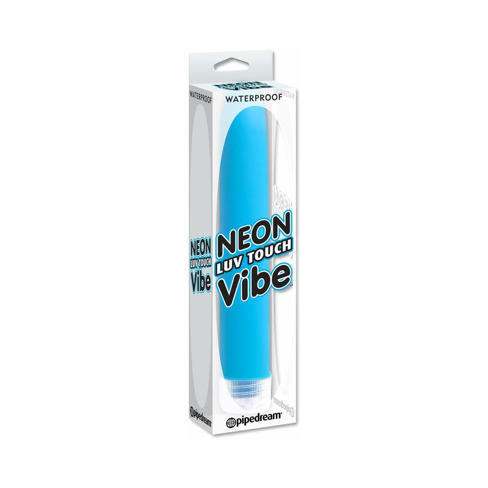 NEON LUV TOUCH VIBE WATERPROOF SLIMLINE VIBRATOR BLUE