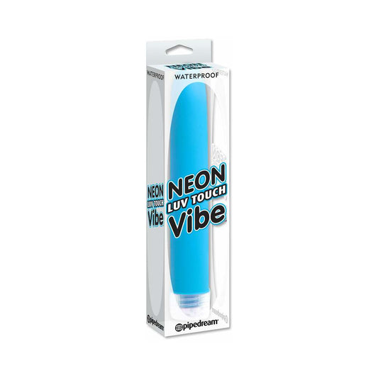 NEON LUV TOUCH VIBE WATERPROOF SLIMLINE VIBRATOR BLUE