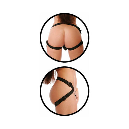 FETISH FANTASY SERIES 5-PIECE FIRST TIMER''S STRAP-ON SET WITH 5.5 IN. DILDO RED/BLACK