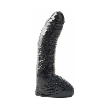 BASIX RUBBER WORKS FAT BOY 10 IN. DILDO WITH BALLS BLACK