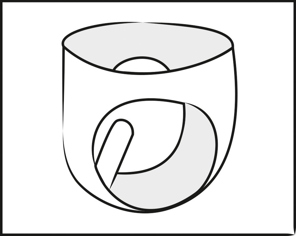 LATE X - LATEX BRIEFS WITH INNER DILDO