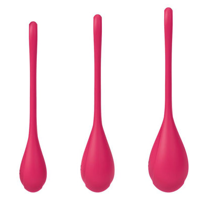 SATISFYER - 3 PELVIC FLOOR BALL PACK YONI POWER 1 RED