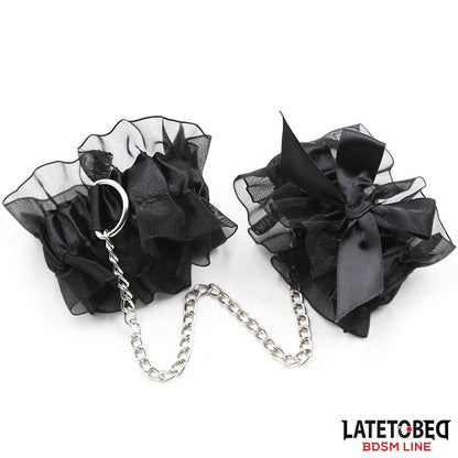 LATETOBED BDSM LINE - 3 PIECE BONDAGE SET NIPPLE COVER, EYA MASK AND HANDCUFFS