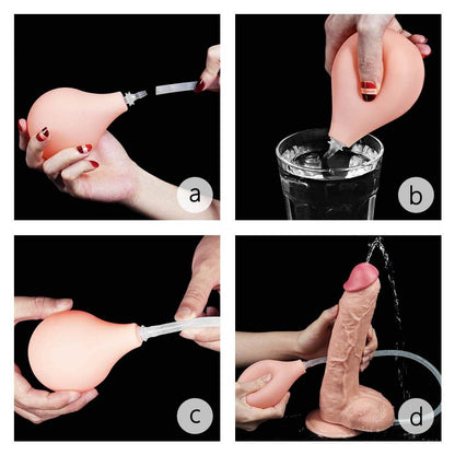 LOVETOY - 10'' SQUIRT EXTREME DILDO FLESH