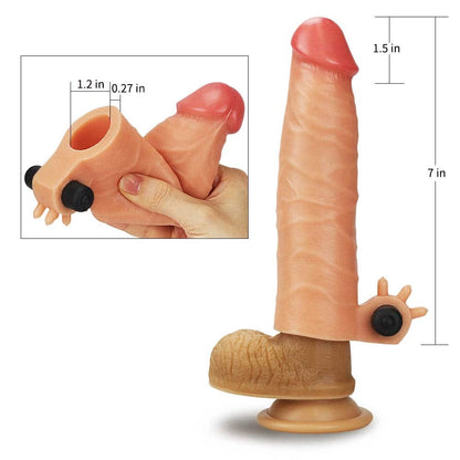 LOVETOY - ADD 1.5" VIBRATING SILICONE EXTENDER
