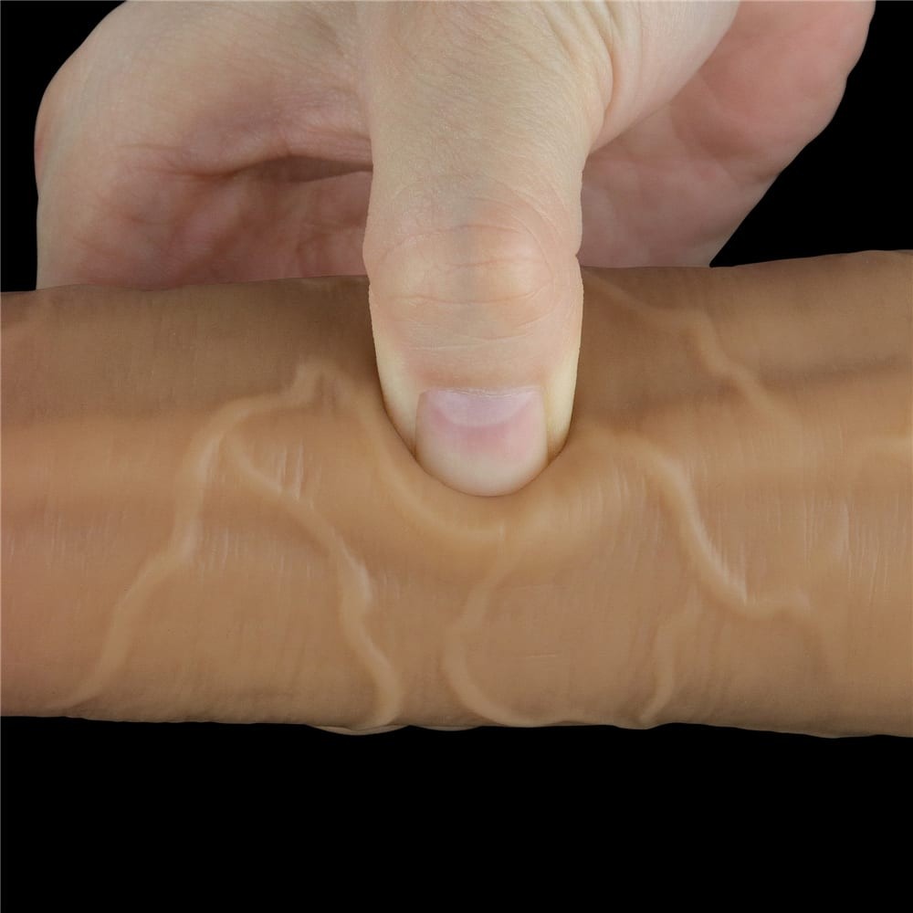 LOVETOY - 8.0'' DUAL LAYERED PLATINUM SILICONE ROTATOR