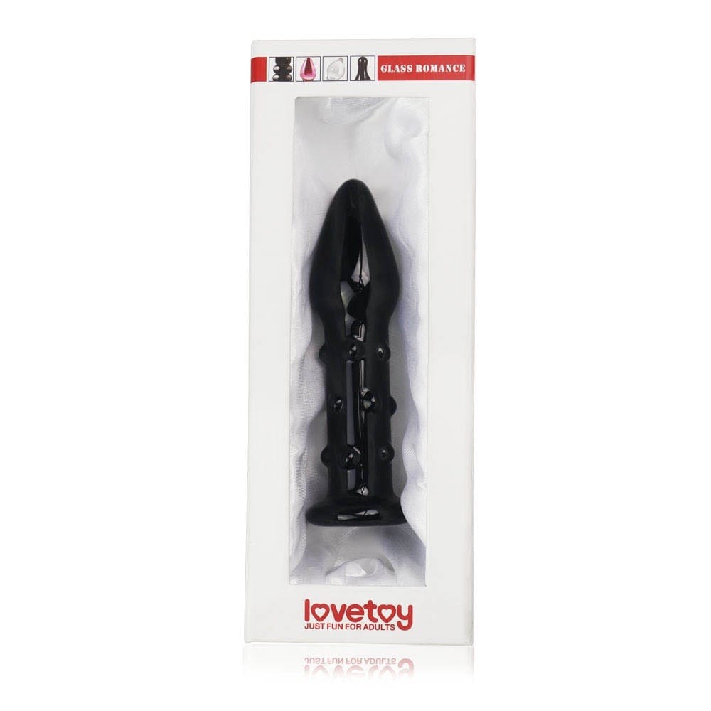 LOVETOY - 5.5" GLASS ROMANCE BLACK