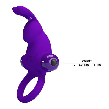 PRETTY LOVE - PRETTY LOVE VIBRANT PENIS SLEEVE 1 PURPLE
