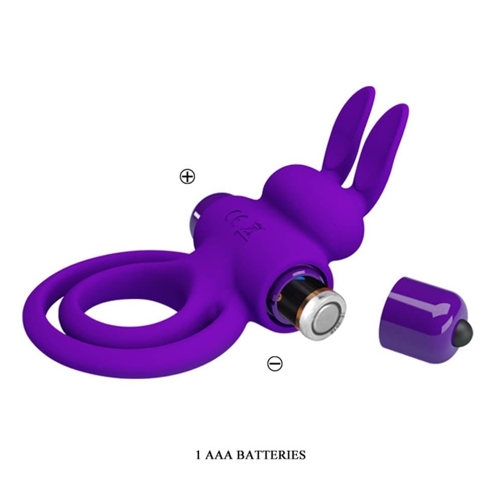 PRETTY LOVE - PRETTY LOVE VIBRANT PENIS RING 3 PURPLE