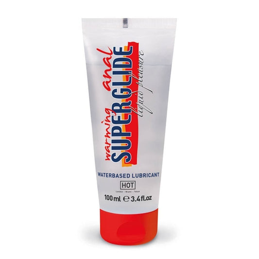 HOT - HOT ANAL SUPERGLIDE WARMING LIQUID PLEASURE - WATERBASED LUBRICANT 100 ML
