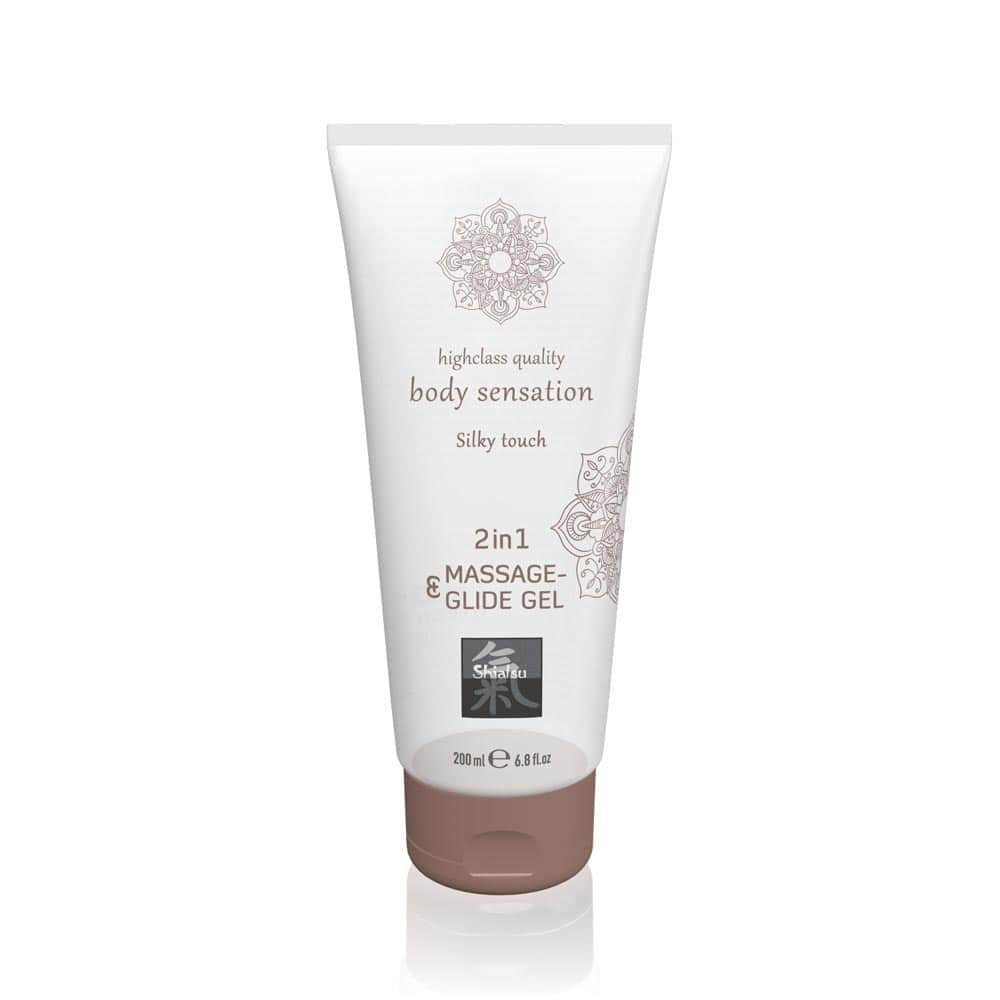 SHIATSU - MASSAGE- & GLIDE GEL 2 IN 1 - SILKY TOUCH 200ML