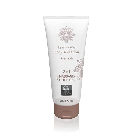 SHIATSU - MASSAGE- & GLIDE GEL 2 IN 1 - SILKY TOUCH 200ML