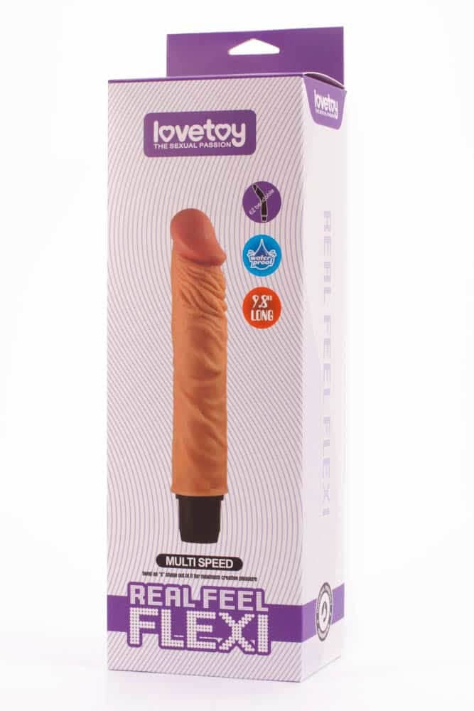 LOVETOY - 9.8" REAL FEEL FLEXI MULTI SPEED VIBRATOR  4