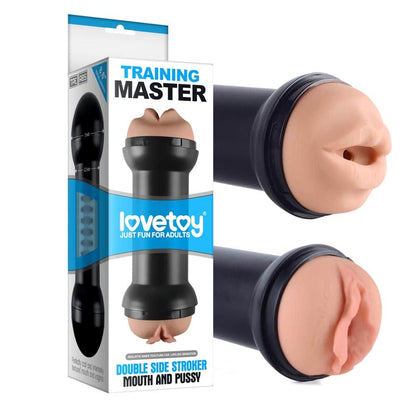 LOVETOY - TRAINING MASTER DOUBLE SIDE STROKER PUSSY AND MOUTH FLESH