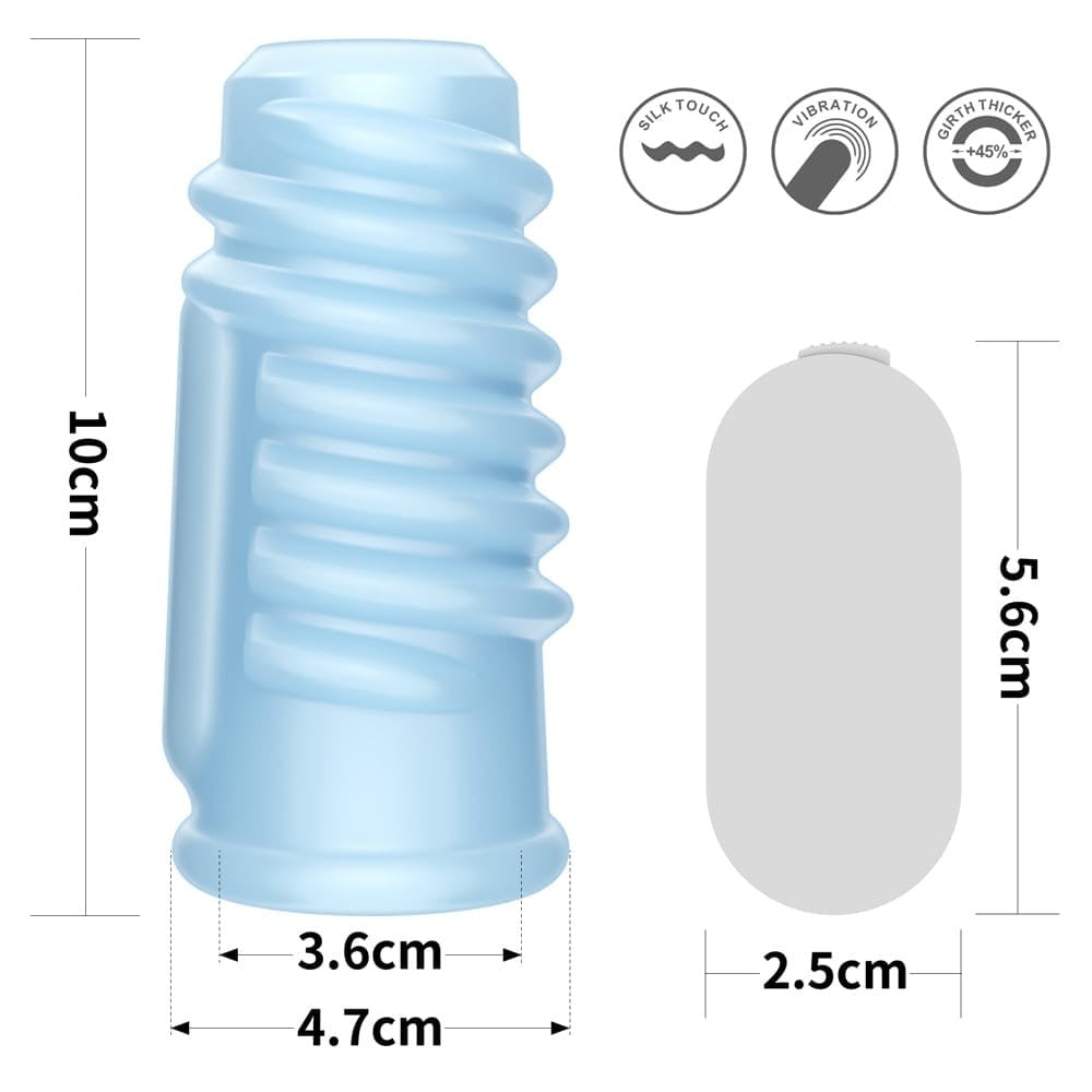 LOVETOY - VIBRATING SPIRAL KNIGHTS RING BLUE