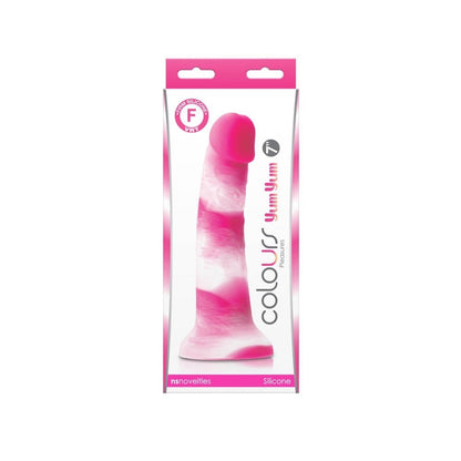 NS TOYS - COLOURS - PLEASURES - YUM YUM  7" DILDO - PINK_B0O25_3